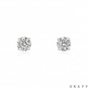 Graff White Gold Diamond Earrings 2.76ct TDW Graff White Gold Diamond Earrings 2.76ct TDW